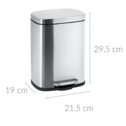 Kosz łazienkowy z pedałem Easy Close 5l, WENKO