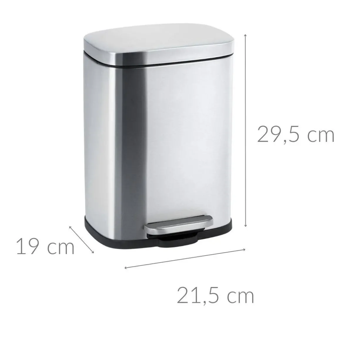 Kosz łazienkowy z pedałem Easy Close 5l, WENKO