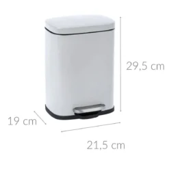 Kosz łazienkowy z pedałem Easy Close 5l, WENKO