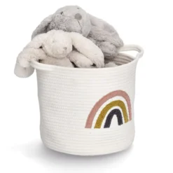 Kosz do przechowywania z plecionki RAINBOW, Ø 32 cm