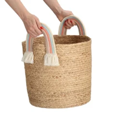 Kosz do przechowywania z plecionej trawy morskiej, Ø 35 cm