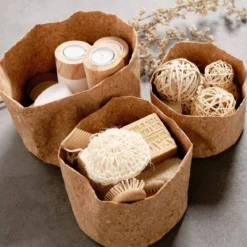 Kosze do przechowywania Simplicity, korek, 3 pojemniki