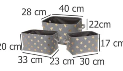 Kosze do przechowywania STARS, 3 rozmiary