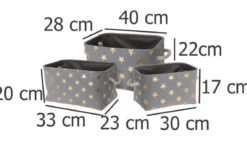 Kosze do przechowywania STARS, 3 rozmiary