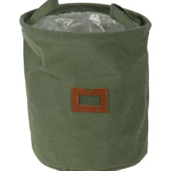 Kosz materiałowy z okienkiem oraz uchwytami, Ø 24 cm