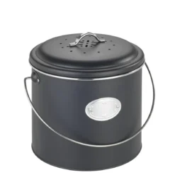 Kosz na kompost, 3 wymienne filtry neutralizujące zapachy, 6 l, Nero, WENKO