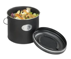 Kosz na kompost, 3 wymienne filtry neutralizujące zapachy, 6 l, Nero, WENKO
