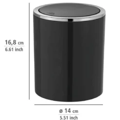 Kosz na śmieci, łazienkowy Swing 2l, WENKO
