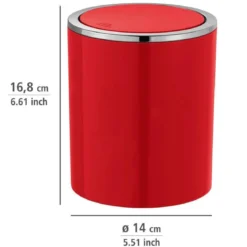 Kosz na śmieci, łazienkowy Swing 2l, WENKO