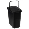 Kosz na śmieci, czarny, 12 l