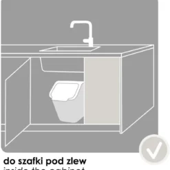 Kosz na śmieci do segregacji odpadów, 35 l