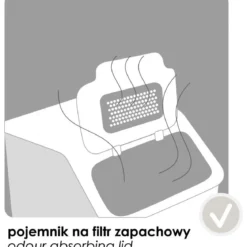 Kosz na śmieci do segregacji odpadów, 35 l
