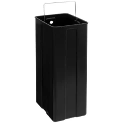 Kosz na śmieci dwukomorowy Ariane, ze stali nierdzewnej, z pedałem, 2 x 30 l