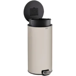 Kosz na śmieci metalowy DELTA, z neutralizatorem zapachów, 30 l