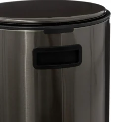 Kosz na śmieci metalowy DELTA, z neutralizatorem zapachów, 30 l