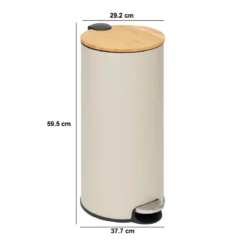 Kosz na śmieci MODERN, 30 L, metalowy