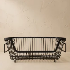 Kosz na owoce metalowy z uchwytami, 34 x 18 x 14 cm