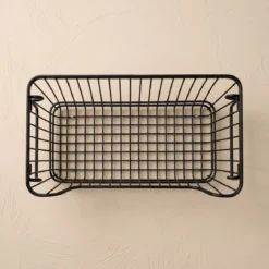 Kosz na owoce metalowy z uchwytami, 34 x 18 x 14 cm