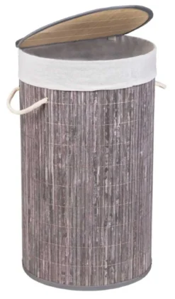 Kosz na pranie BAMBOO, z pokrywą, WENKO