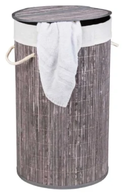 Kosz na pranie BAMBOO, z pokrywą, WENKO