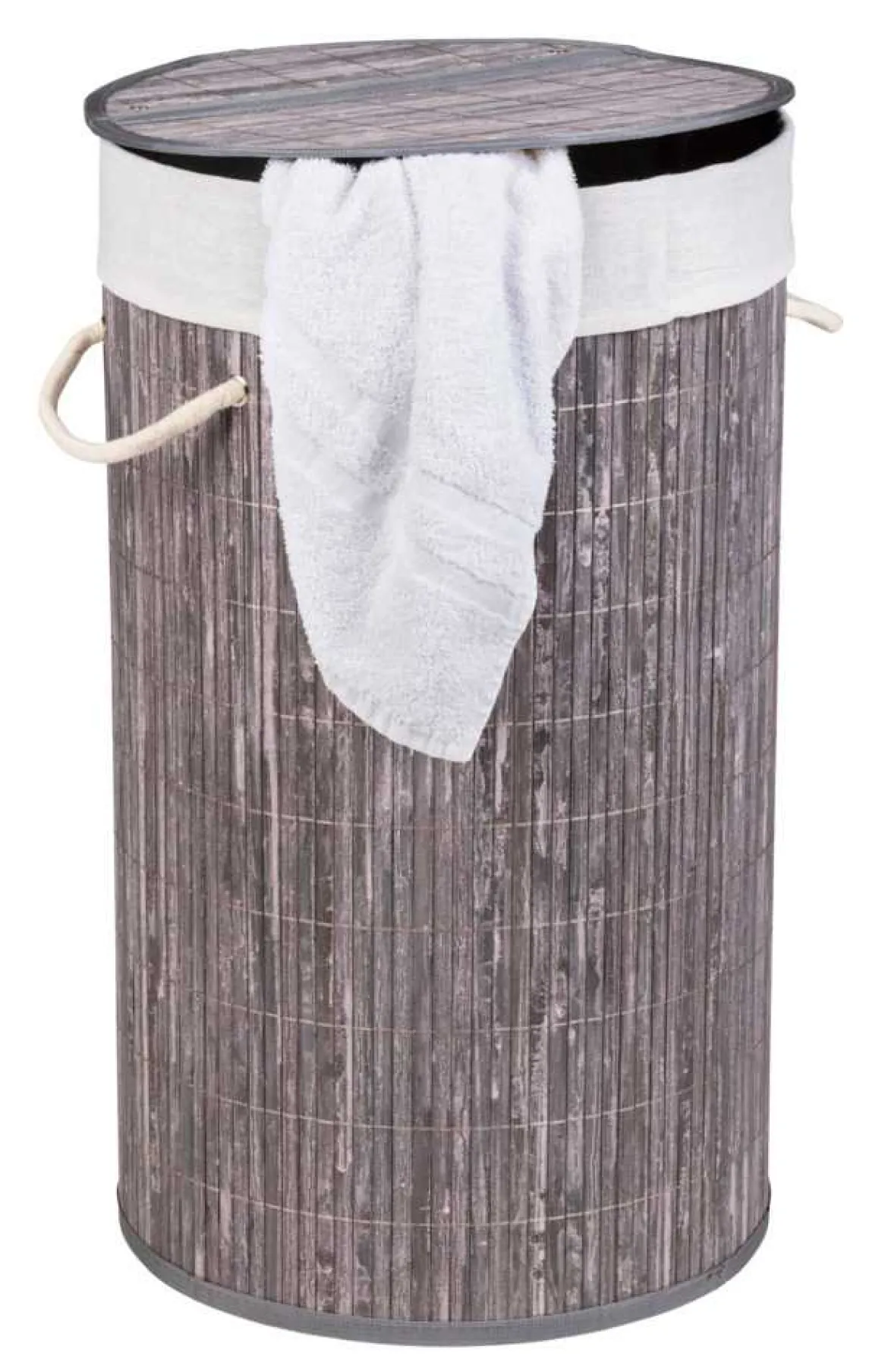 Kosz na pranie BAMBOO, z pokrywą, WENKO