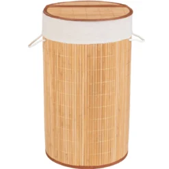 Kosz na pranie BAMBOO, z pokrywą, WENKO