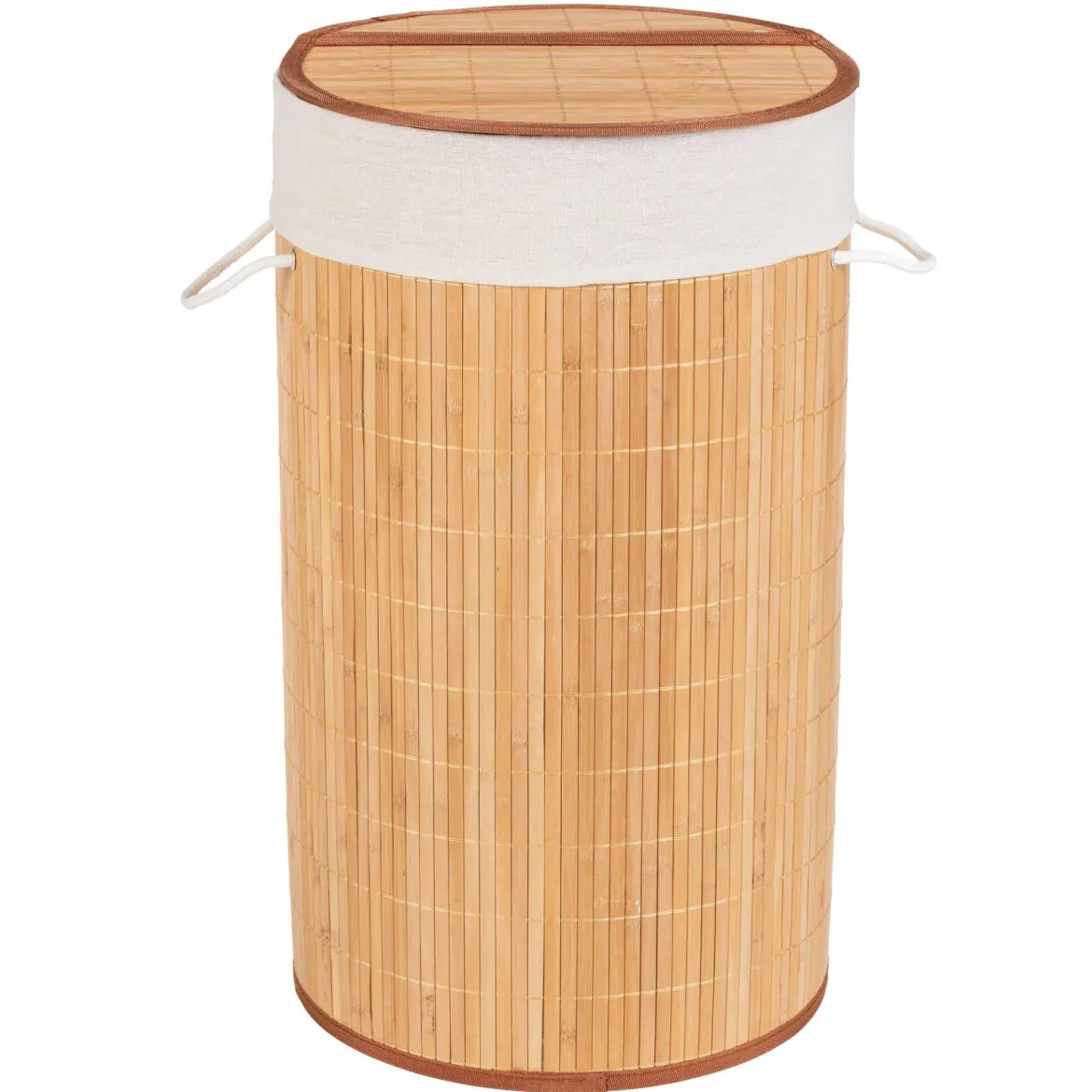 Kosz na pranie BAMBOO, z pokrywą, WENKO