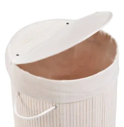 Kosz na pranie BAMBOO, z pokrywą, WENKO