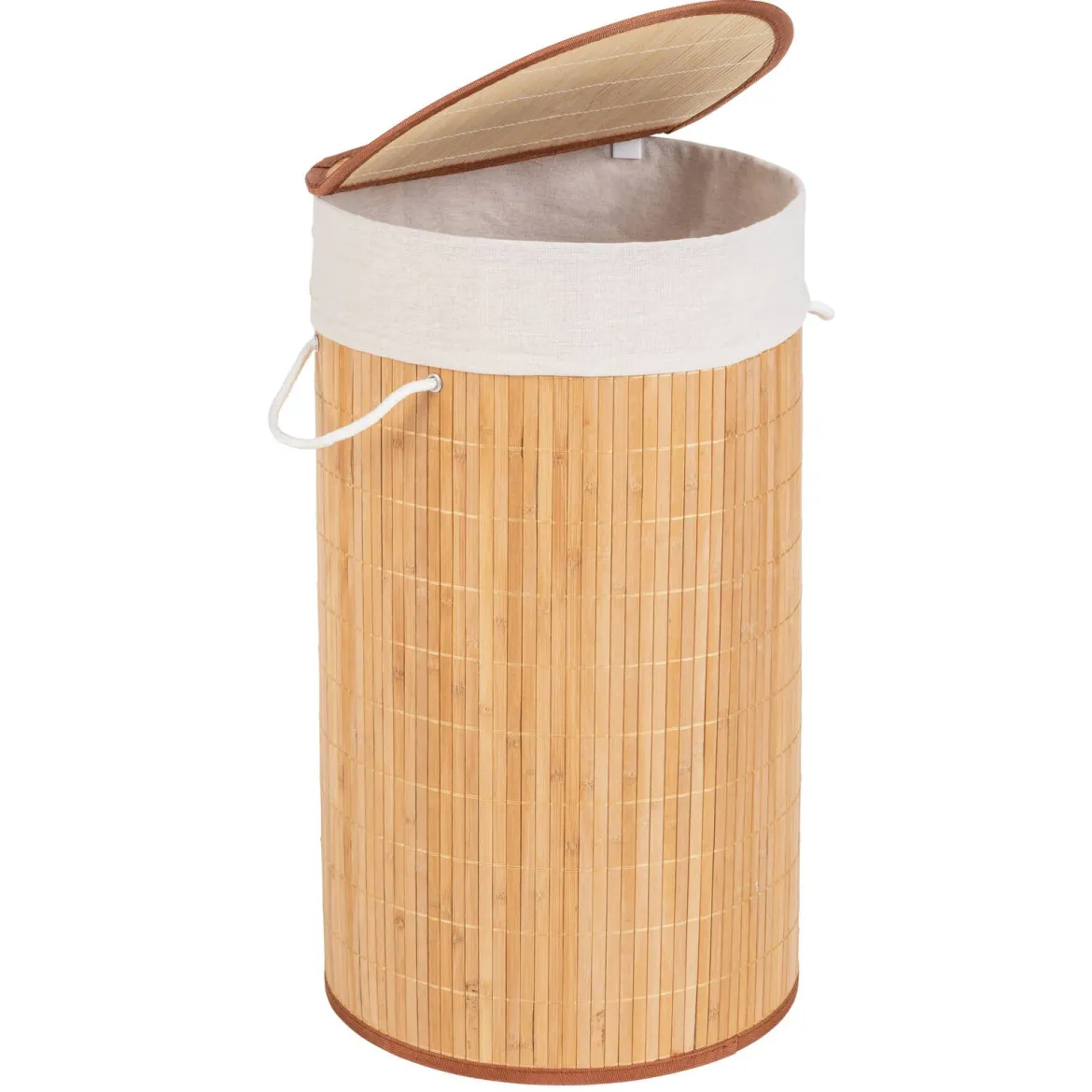 Kosz na pranie BAMBOO, z pokrywą, WENKO