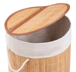 Kosz na pranie BAMBOO, z pokrywą, WENKO