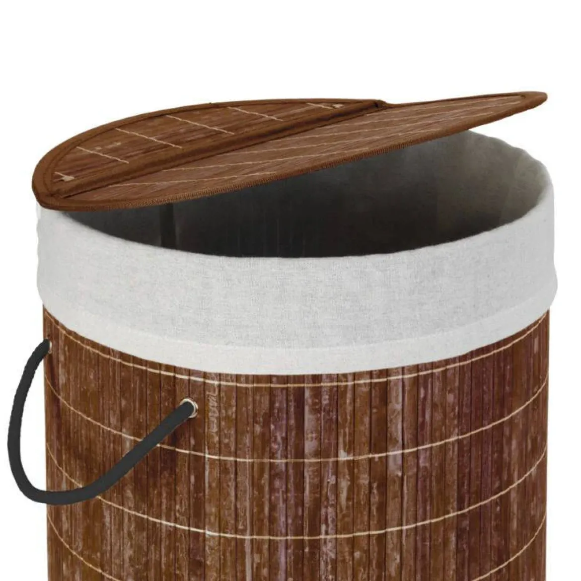 Kosz na pranie BAMBOO, z pokrywą, WENKO