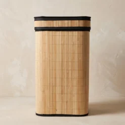 Kosz na pranie bambusowy, 100 L