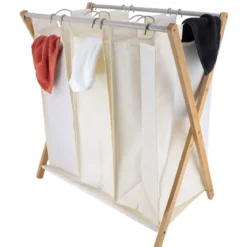 Kosz na pranie 3 komory CHIC INTERIOR, 35 l x3