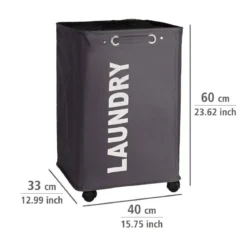 Kosz na pranie QUADRO - pojemnik 79 l, WENKO