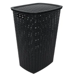 Kosz na pranie z plastiku z recyklingu, 53 l