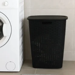 Kosz na pranie z plastiku z recyklingu, 53 l