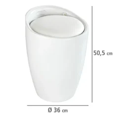 Kosz na pranie z siedziskiem CANDY, 2w1, WENKO