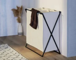 Kosz na pranie z trzema przegródkami, Trio, WENKO