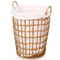 Kosz na pranie z uchwytami, jednokomorowy, 59 cm
