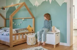 Kosz na zabawki, pojemnik z uchwytami