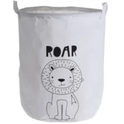 Kosz na zabawki SAFARI, z dwoma uchwytami, Ø 40 cm