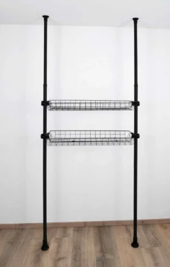 Koszyk do garderoby, szafy HERKULES 2 sztuki, 83x38x8cm, WENKO