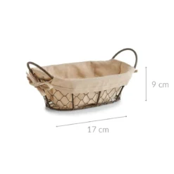 Koszyk na chleb, pieczywo, owoce COUNTRY STYLE, 26x17x9 cm, ZELLER