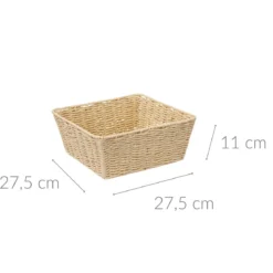 Koszyk na owoce Kord, 27,5 x 11 x 27,5 cm