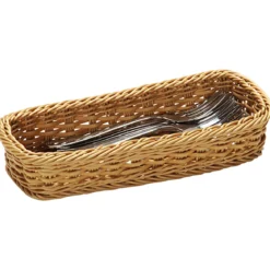 Koszyk na sztućce, pojemnik do serwowania, brązowy, 28 x 11,5 cm, Kesper