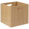 Kosz z MDF z uchwytami TASSO, 31 x 31 cm