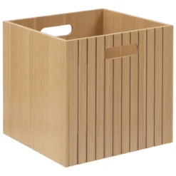 Kosz z MDF z uchwytami TASSO, 31 x 31 cm