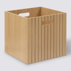 Kosz z MDF z uchwytami TASSO, 31 x 31 cm