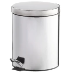 Kosz z pokrywą, stal nierdzewna, 5 l