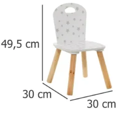 Krzesło dla dzieci, w drobne gwiazdki
